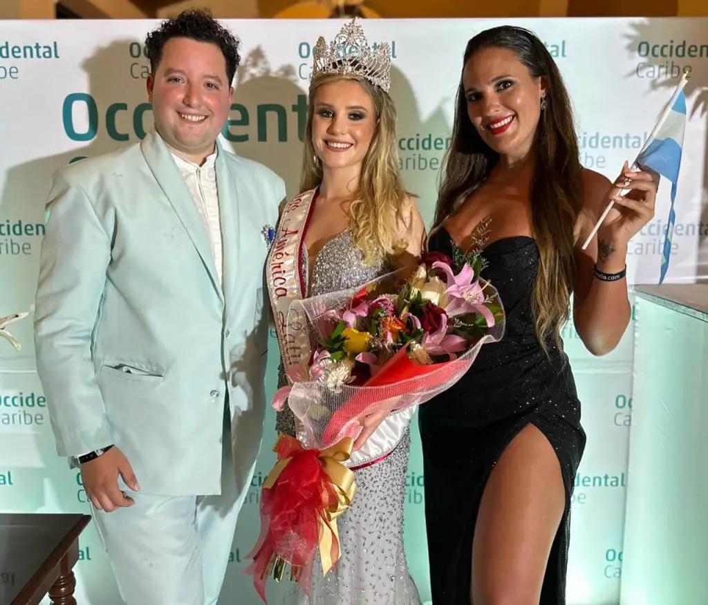 Ana Paula junto a Emanuel Cretino e Ivana Calgaro